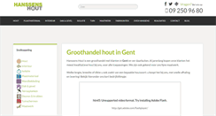 Desktop Screenshot of hanssenshout.be